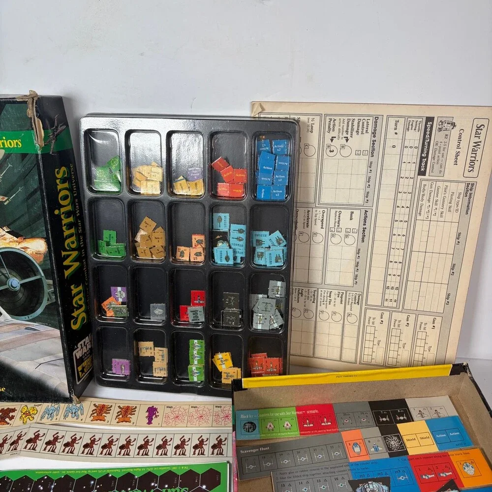 Vintage Star Wars Star Warriors Board Game West End Games 1987 (Incomplete)